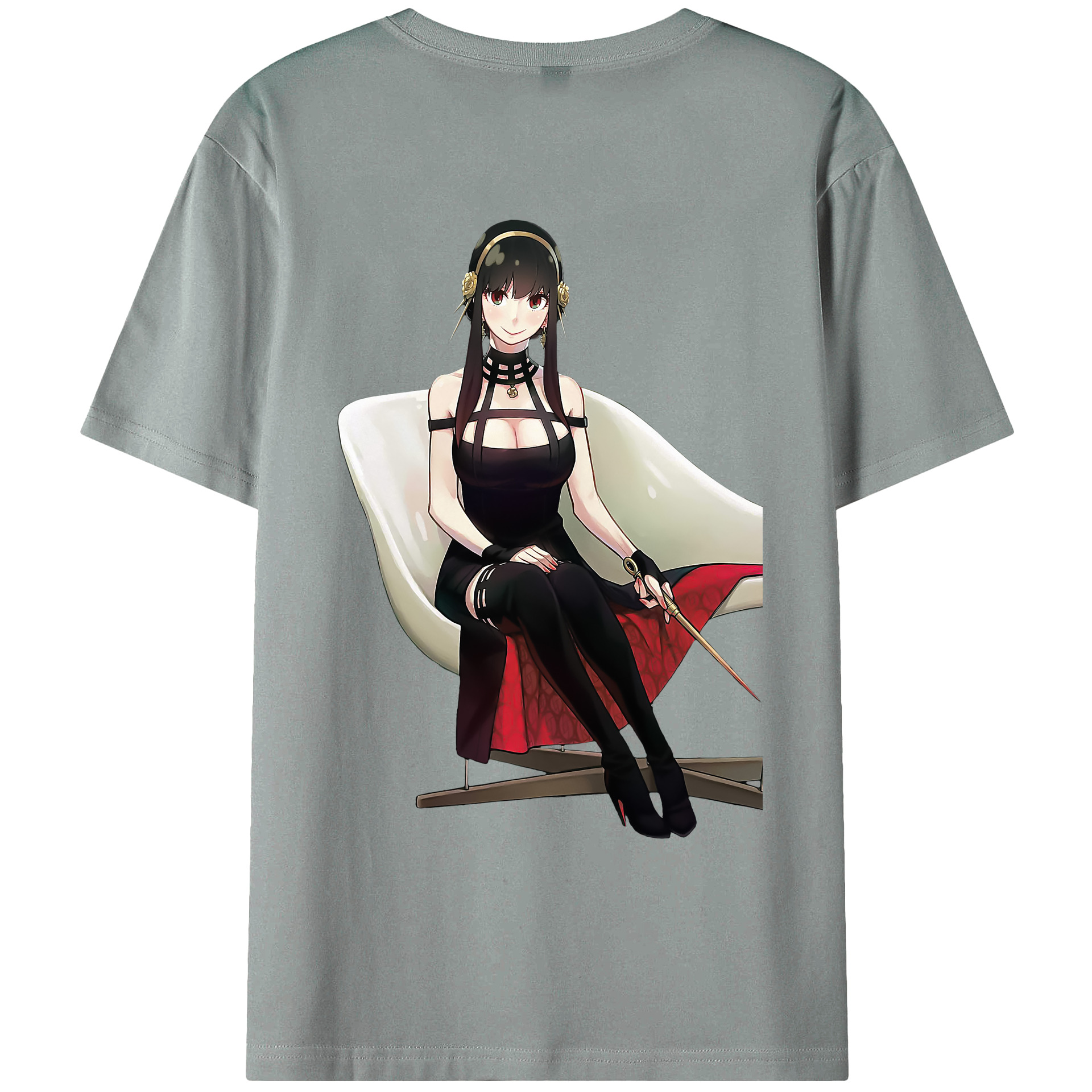（画像用） SPY×FAMILY间谍家家酒 綿100％ メンズ半袖Tシャツ（バックプリント） 通気性